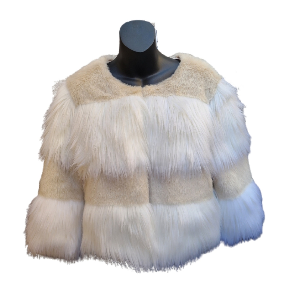MARC NEW ANDREW MARC FAUX FUR JACKET - Picture 2 of 5